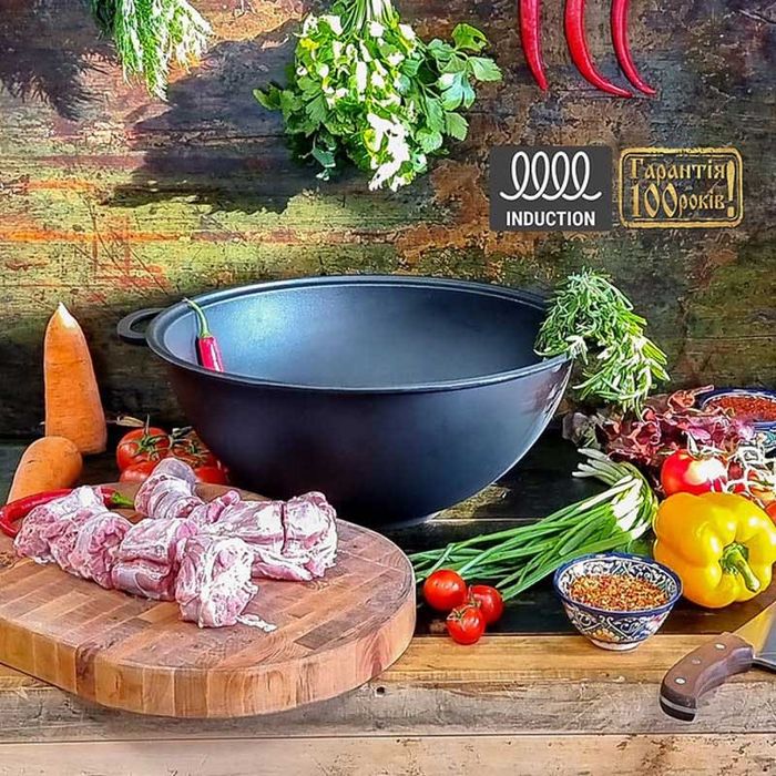 Ceaun din fonta, 8L, 34cm