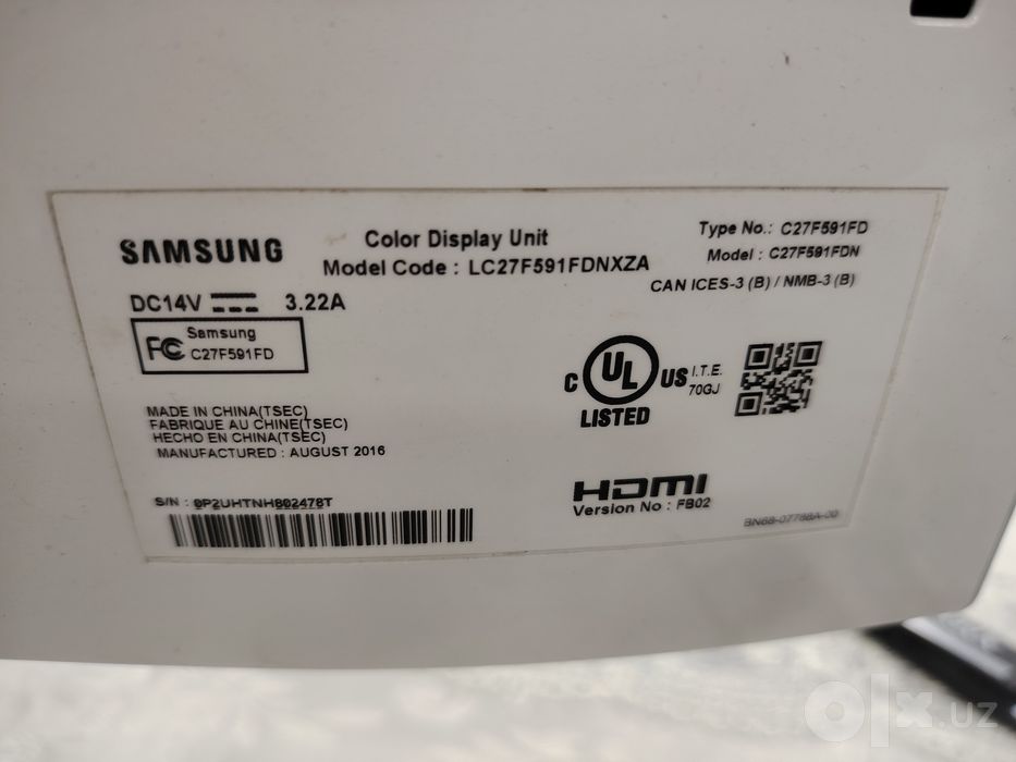 Samsung 27 curved oq rangda.
