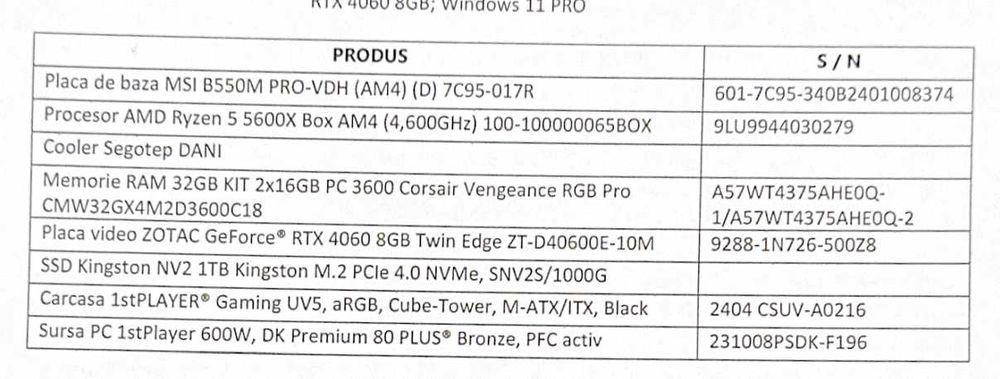 PC Gaming Ryzen 5 5600X / RTX 4060 8GB / 32GB RAM 3600 + Monitor 165Hz