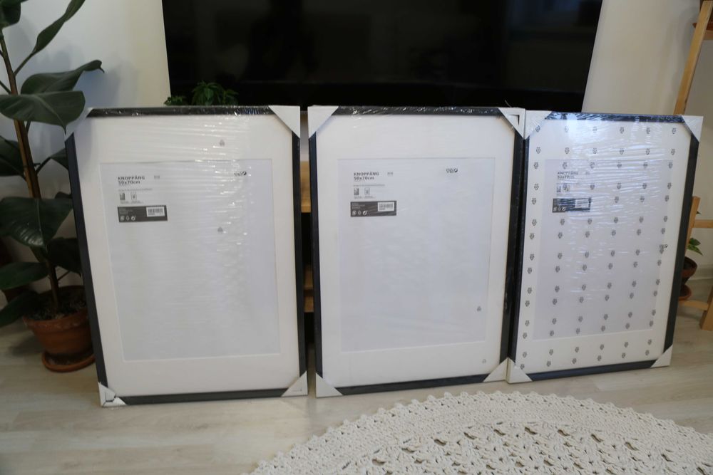 KNOPPANG Ramă foto, negru