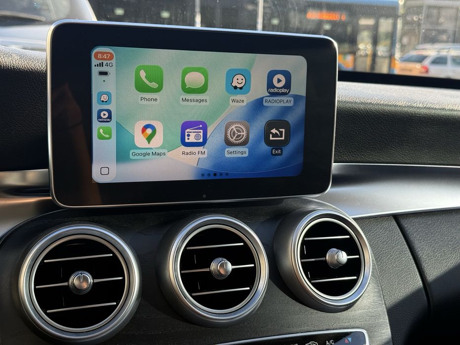CarPlay/Android Auto модул + монтаж за Mercedes S/C/A/GLC/B/… и други
