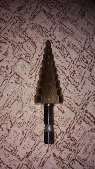 Сверло ступенчатое,елка