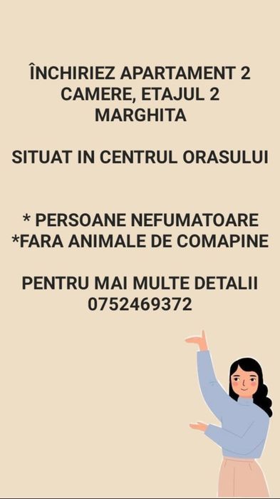 Apartament cu 2 camere zona centrala