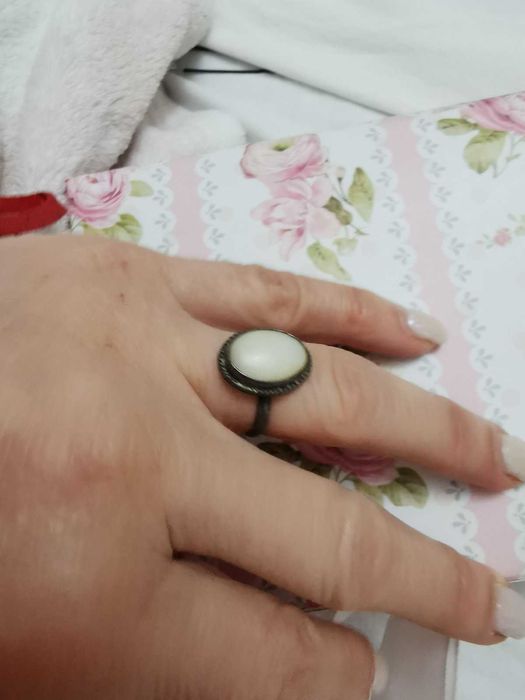 ПРЪСТЕНИ сребро КЕХЛИБАР или седеф