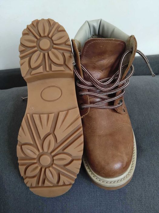 Bocanci damă, piele naturală, mărimea 40