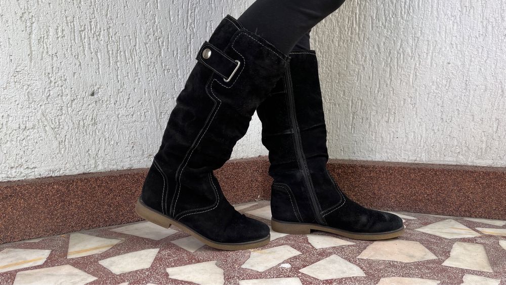 Cizme de piele naturală