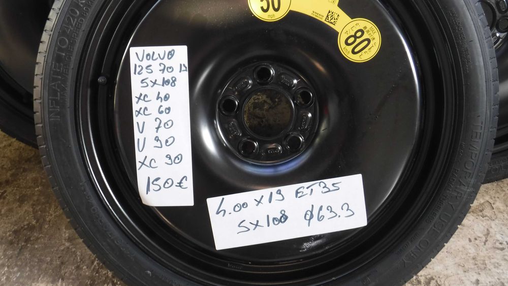 Rezerva slim VOLVO XC 60 XC 90 v60 V90 V70 XC 40   C30 17 18 19