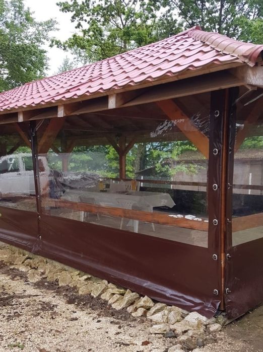 1.0 mm | 1.5 m x 10 m - Folie transparenta pentru inchidere terasa, foisor - Cristal Flex 1000