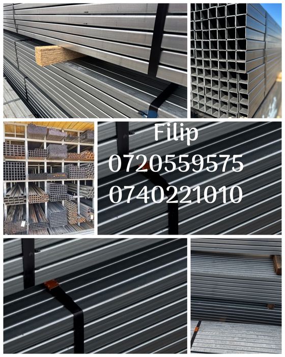 Teava zincata 40x40x2 și 60x40x2 la 6m!