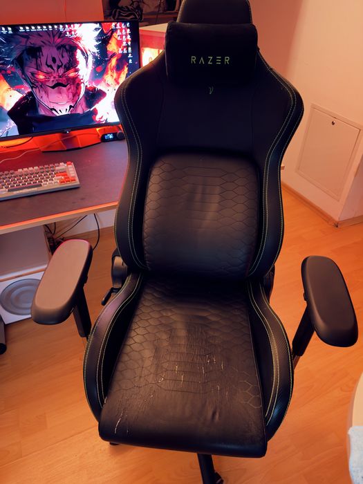 Scaun birou gaming Razer Iskur V2 XL black leather reglabil