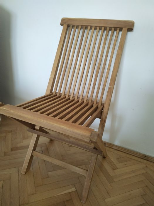 Scaun pliabil din lemn