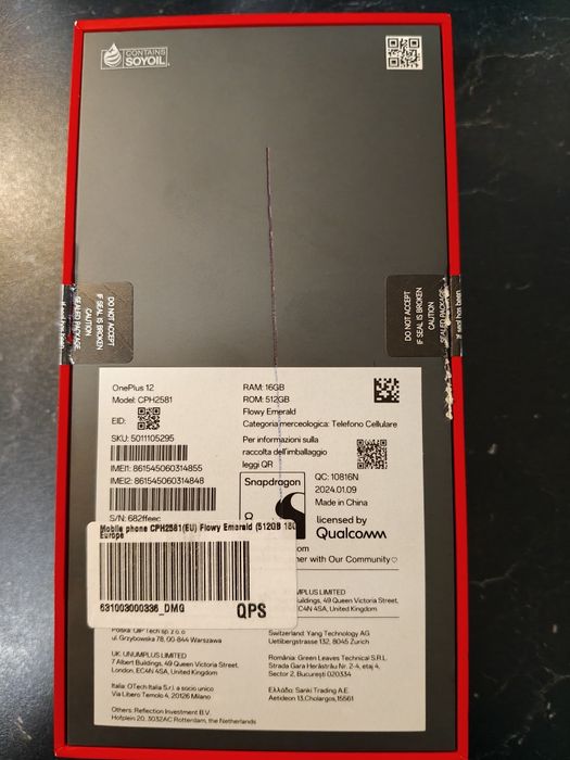 Oneplus 12 Green (16&512)NOU /Garanție 2 Ani