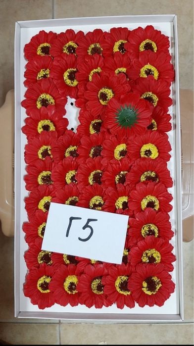 Сапунени гербери 6 цвята Цветя за декорация Всички цветове са налични