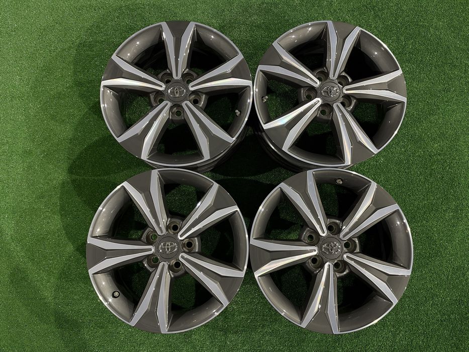 4бр. КАТО НОВИ 17” ОРИГИНАЛНИ Джанти “BI-COLOUR” 5х114.3 за -TOYOTA/SUZUKI/Китайски- 6.5Jx17H2, ET45