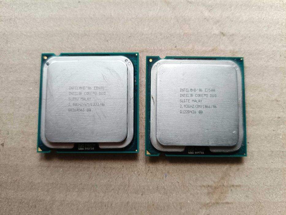 Комплект Core 2 Duo E8400, E7500 и ОЗУ DDR2 2GB