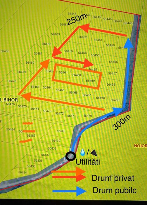 Teren Gepiu Colonie, 17 km de Oradea, lângă pădure