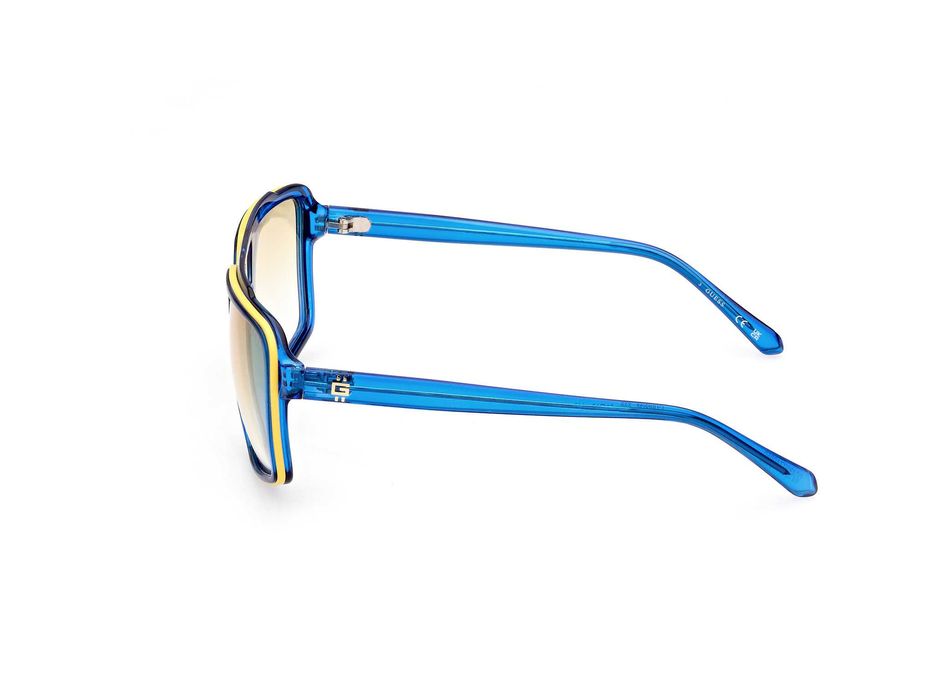 GUESS – Мъжки слънчеви очила "AVIATOR BLUE & YELLOW" нови с кутия