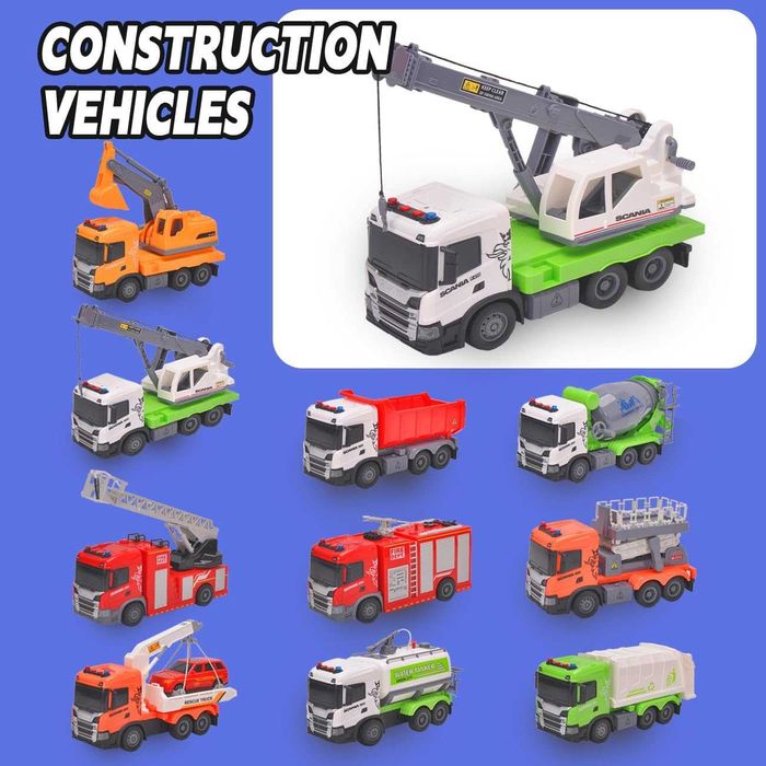 Официално лицензирана играчка за камион Scania с фрикционно задвижване