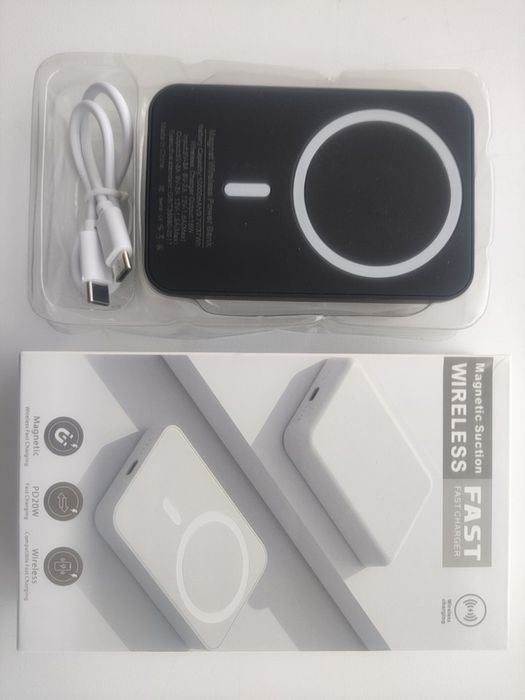 Baterie externa, 10.000 mAh, wireless, incarcare rapida 15W - NOU