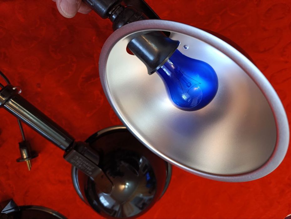 Кук лампа синяя ультрафиолетовая рефлектор Минина