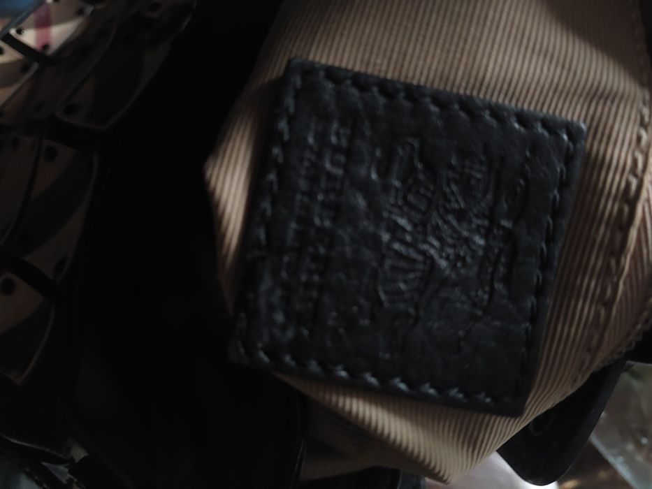 BURBERRY Original 100% Кожа Страхотна  през рамо чанта