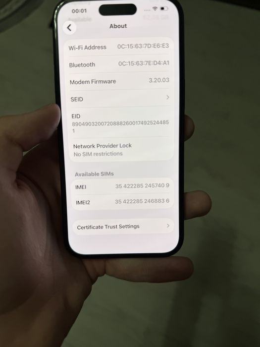 Vănd iphone 15  ca nou