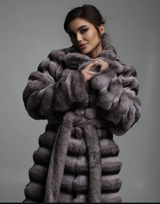 Эко шуба шеншилла