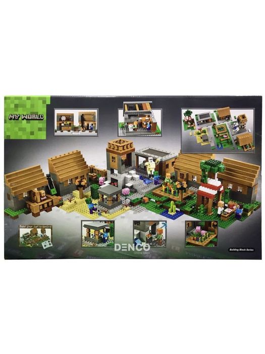 Конструктор Большой набор Майнкрафт Деревня игрушки Minecraft 1626 дет
