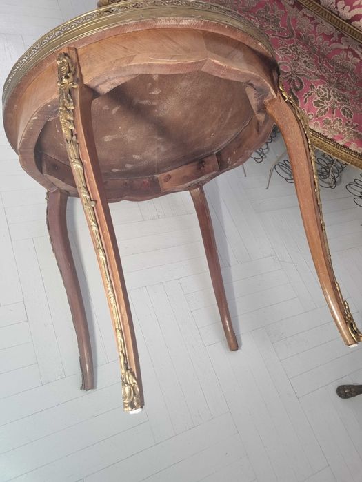 Masa cu marmura lemn masiv rococo