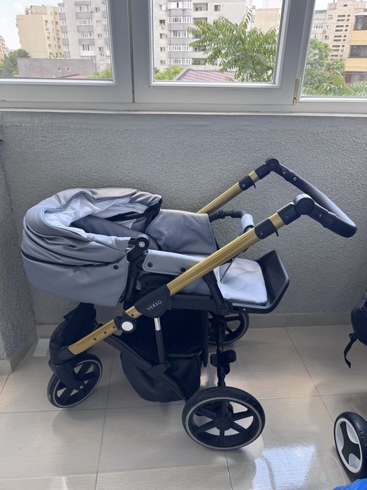 Carucior 3 in 1 Krausman Storm Grey Gold