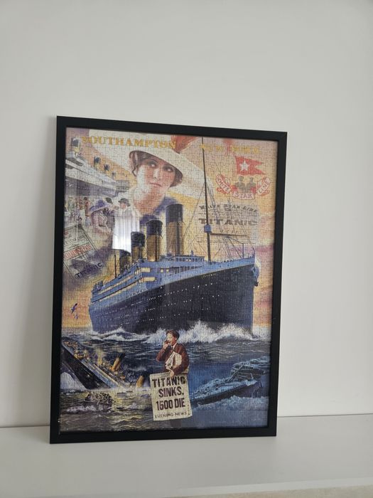 Tablou deosebit Puzzle 1000 piese inramat Titanic