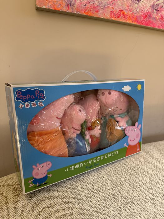 Peppa Pig плюшен комплект цялото семейтво перфектен подарък