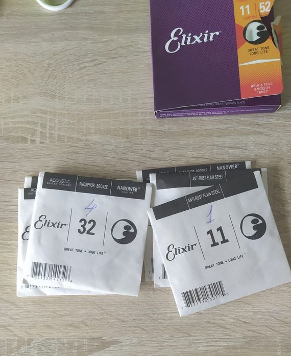 Струны для акустической гитары Elixir