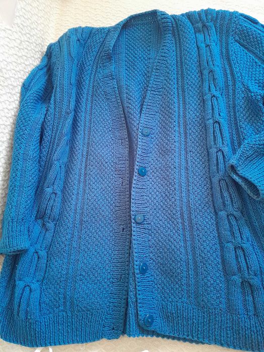Ръчно плетена жилетка, ХХл