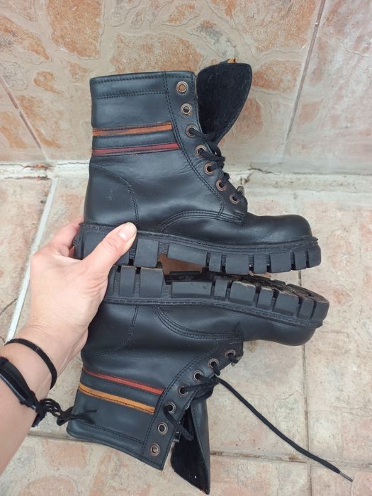 Ghete piele imblanite măr 34