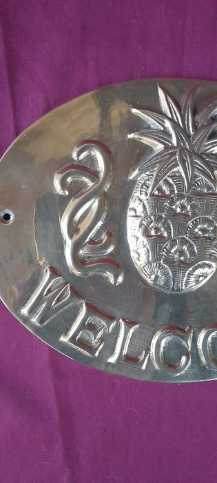 Placa din bronz pentru intrare
