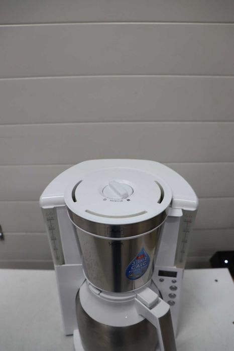 Melitta Look Therm Timer - Кафемашина за капково кафе - с термос - функция таймер - спиране на прокапването - 10 чаши - бяла (1011-15)