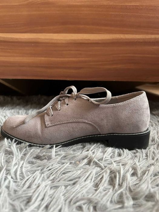 Pantofi femei casual culoare gri marime 36