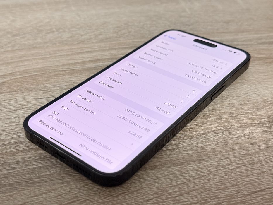 IPhone 14 Pro Max / 128 Gb / 100% Acumulatorul