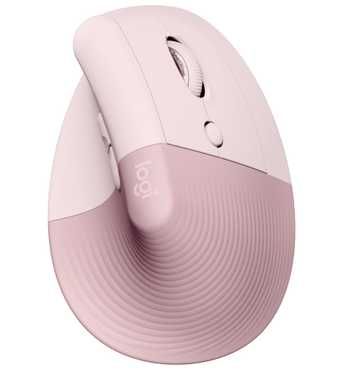 Mouse Logitech Lift Vertical Ergonomic Rose NOU