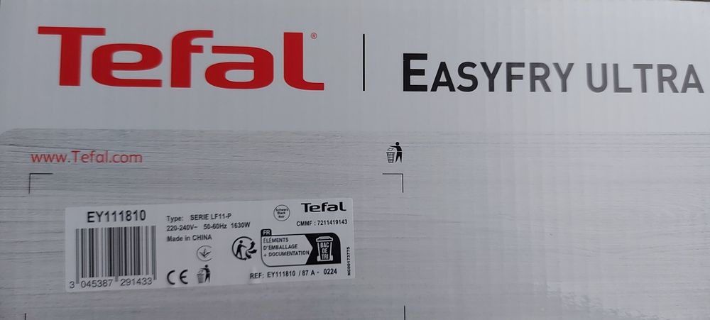 Уред за готвене с горещ въздух TEFAL