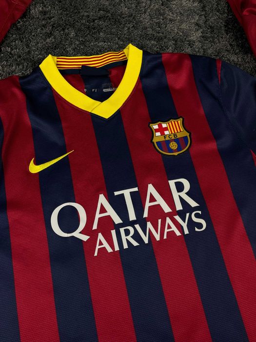 Nike x Barcelona FC 2013/2014 Home Shirt Jersey Мъжка Блуза