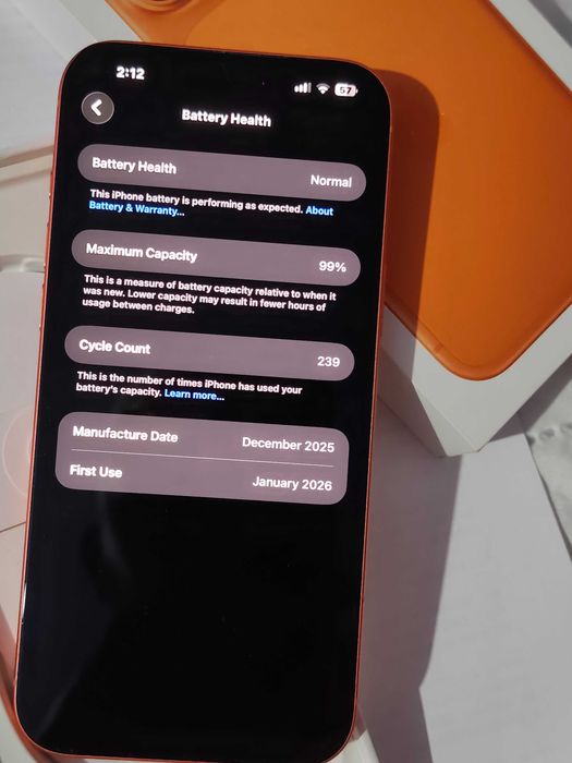 Iphone 17 Pro Max 256GB Cosmic orange