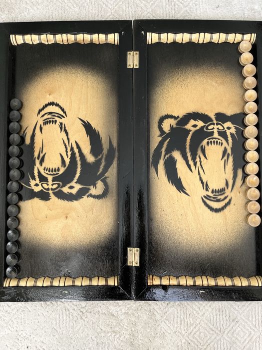 Нарды игральные,кустарная работа