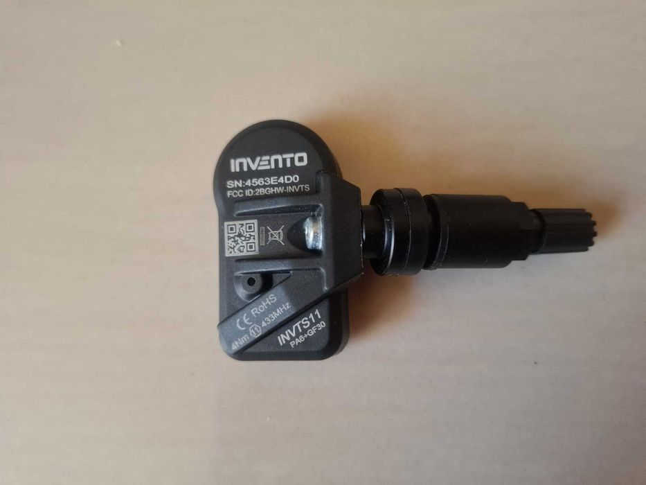 Senzori presiune roti TPMS INVENTO 433/315 MHz cu valvă din aluminiu - negri