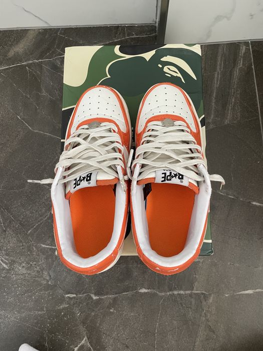 Adidasi Bapesta Portocalii