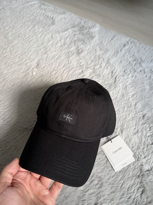 Calvin Klein monologo woven patch sapca unisex culoare neagra marime universala noua originala