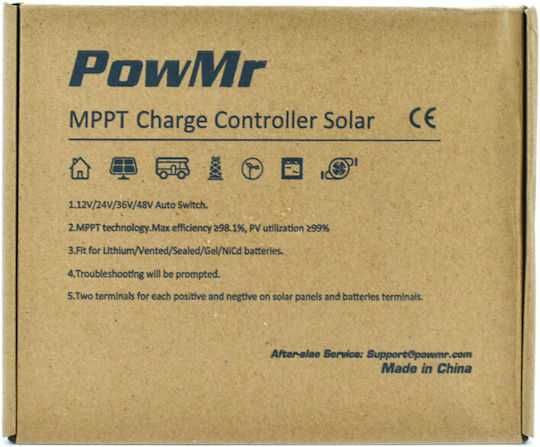 Контролер зареждане 12V 24V 36V 48V-60А MPPT Charge controller