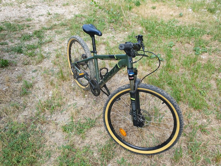 Bicicletă MTB ST 920 24" verde copii 135-150 cm - ROCKRIDER