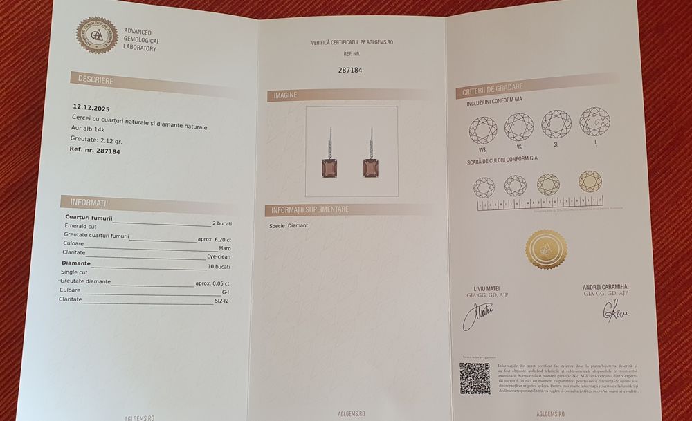 Reducere 5% doar in luna martie. Set din aur de 14k cu diamante